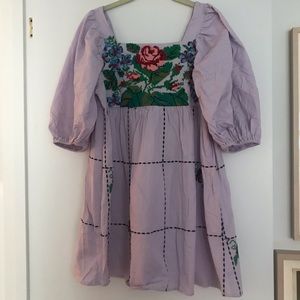 Kimchi Blue Embroidered babydoll dress.Size M